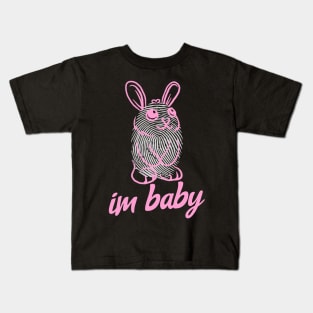 Im Baby Meme Pink Cute Bunny Kawaii Kids T-Shirt